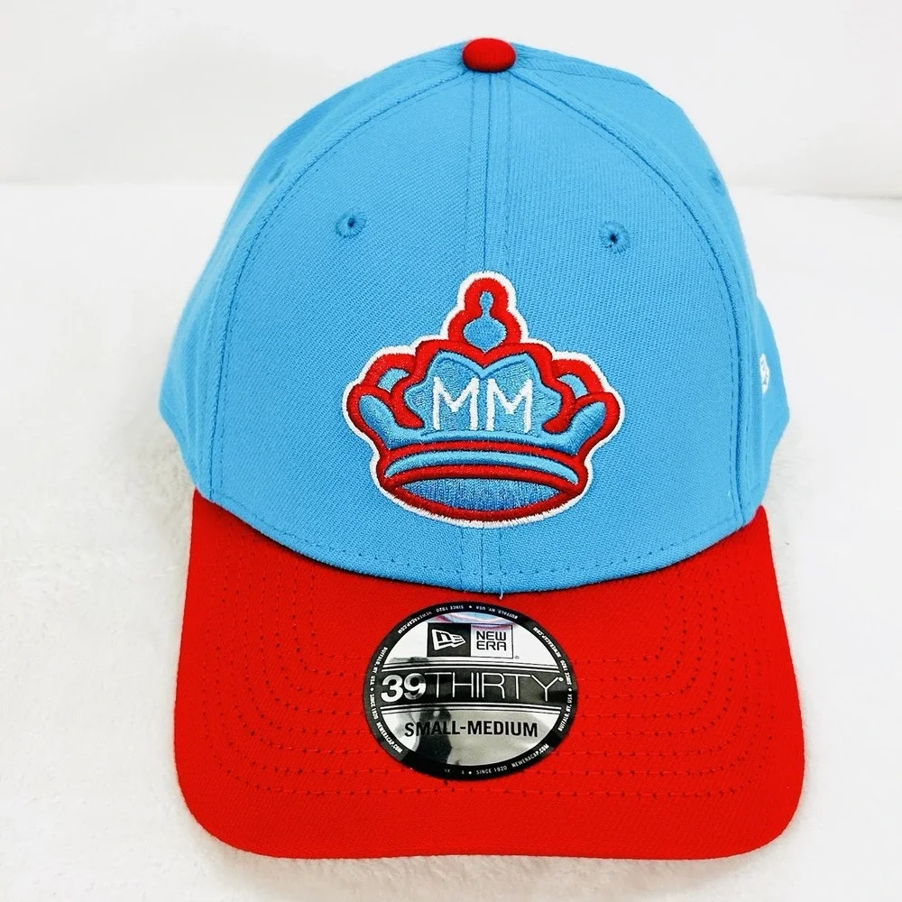 Miami Marlins New‎ Era City Connect 39THIRTY Stretch Flex Hat Cap S/M MLB Blue
